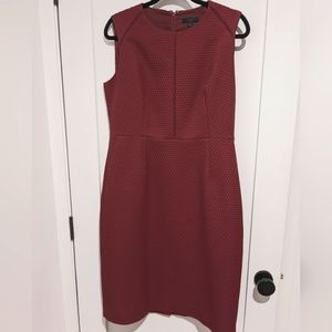 J Crew Berry Dress Textured